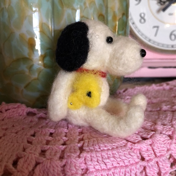 Needle Felted Snoopy and Woodstock - Picture 3 of 7